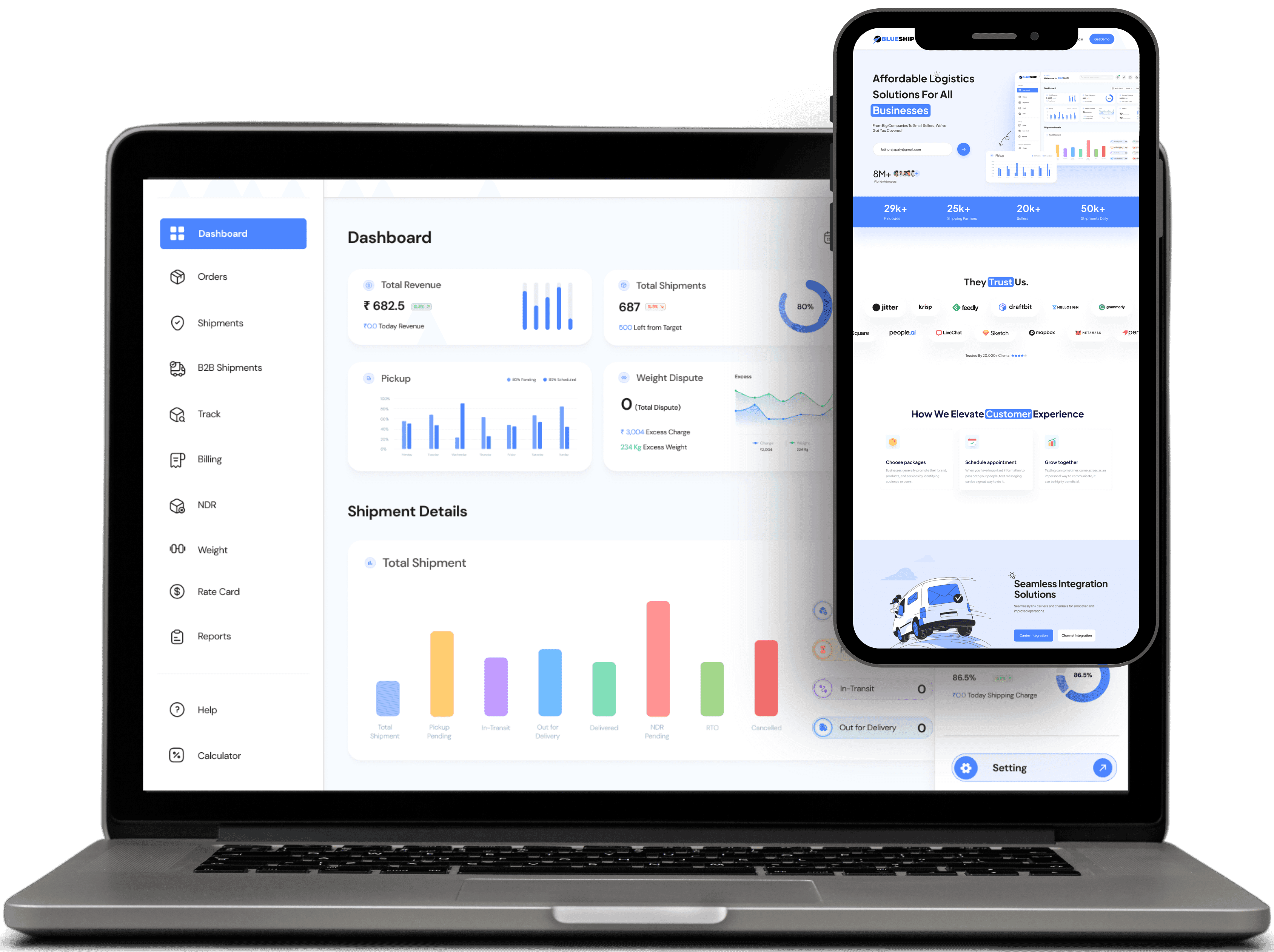 Blueship Software Mockup Blueship Mockup